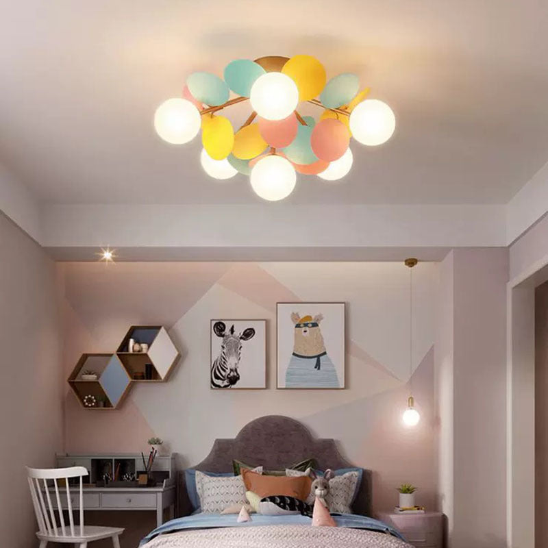 Jevon Romantische Bunte Deckenlampe Deckenleuchte für Kinderzimmer - Cueteks