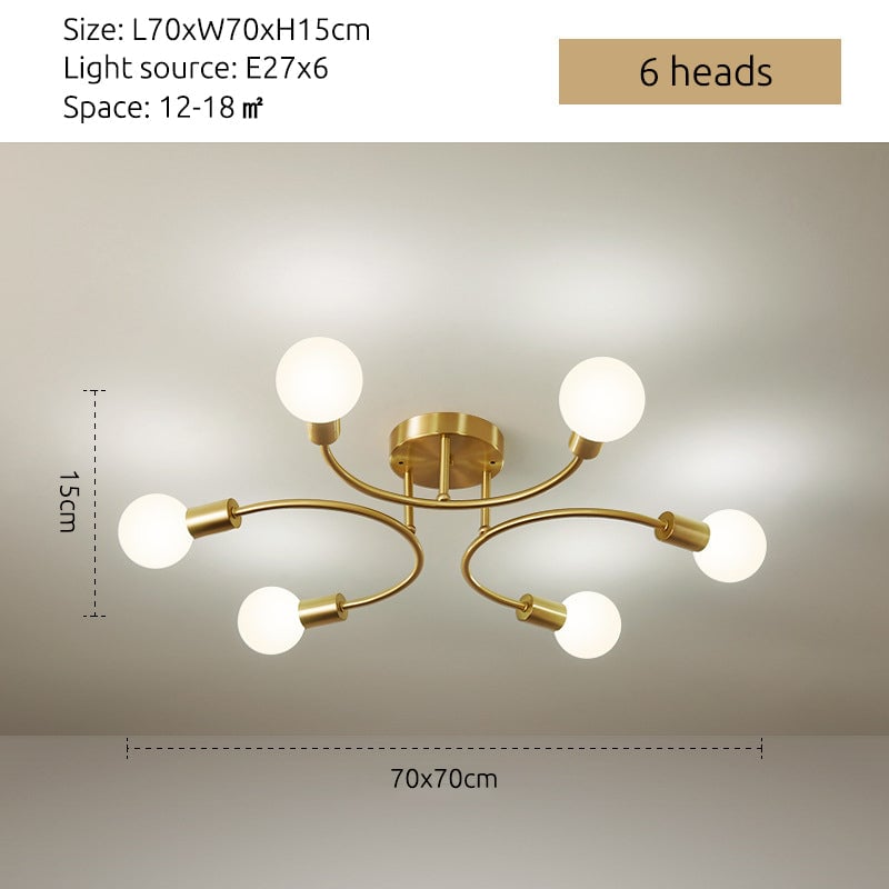 Valentina Moderner Ball Glas LED Pendelleuchter Kronleuchter Deckenleuchte - Cueteks