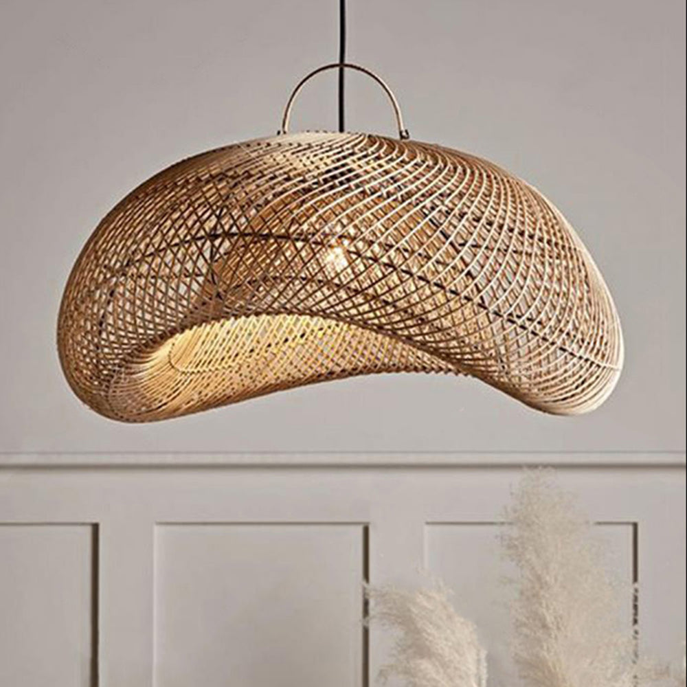 Muto Pendelleuchte, Rattan, ∅50/60/80cm - Cueteks
