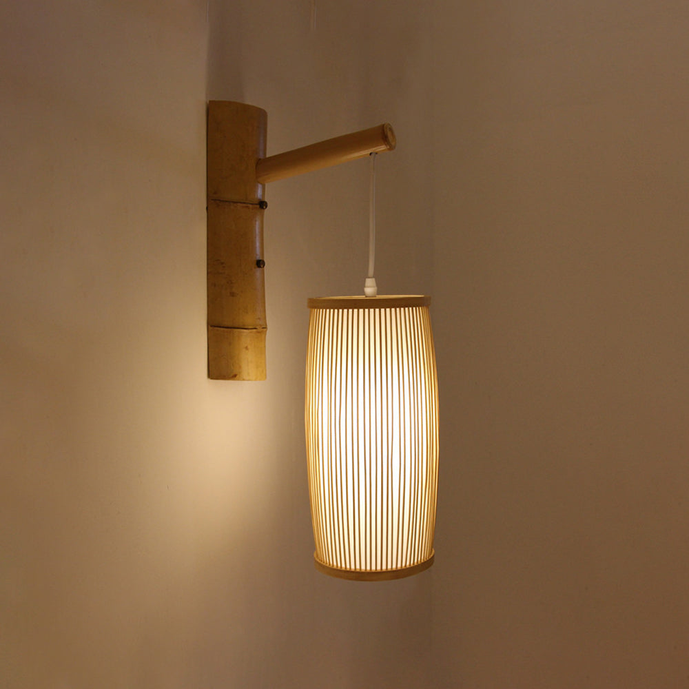 Muto Bamboo Weben Wandleuchte, 4 Stile - Cueteks