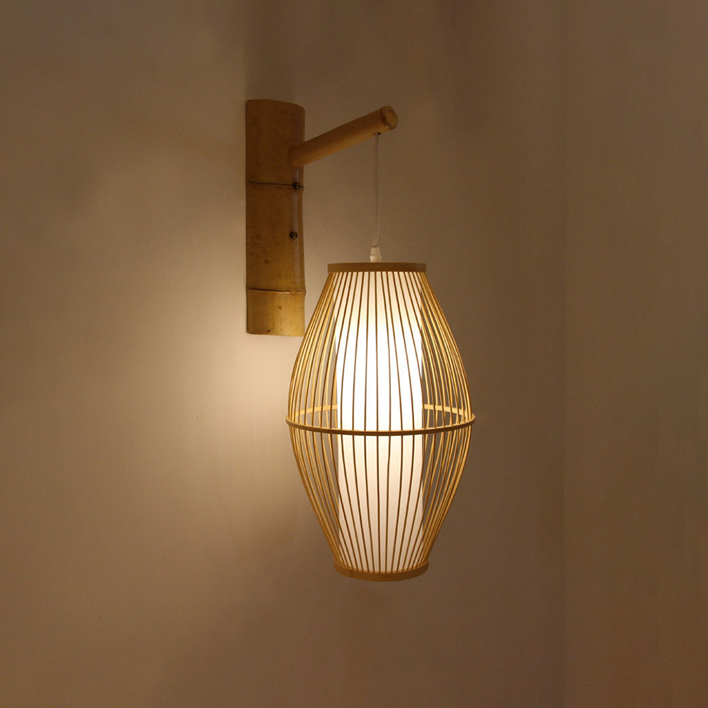Muto Bamboo Weben Wandleuchte, 4 Stile - Cueteks