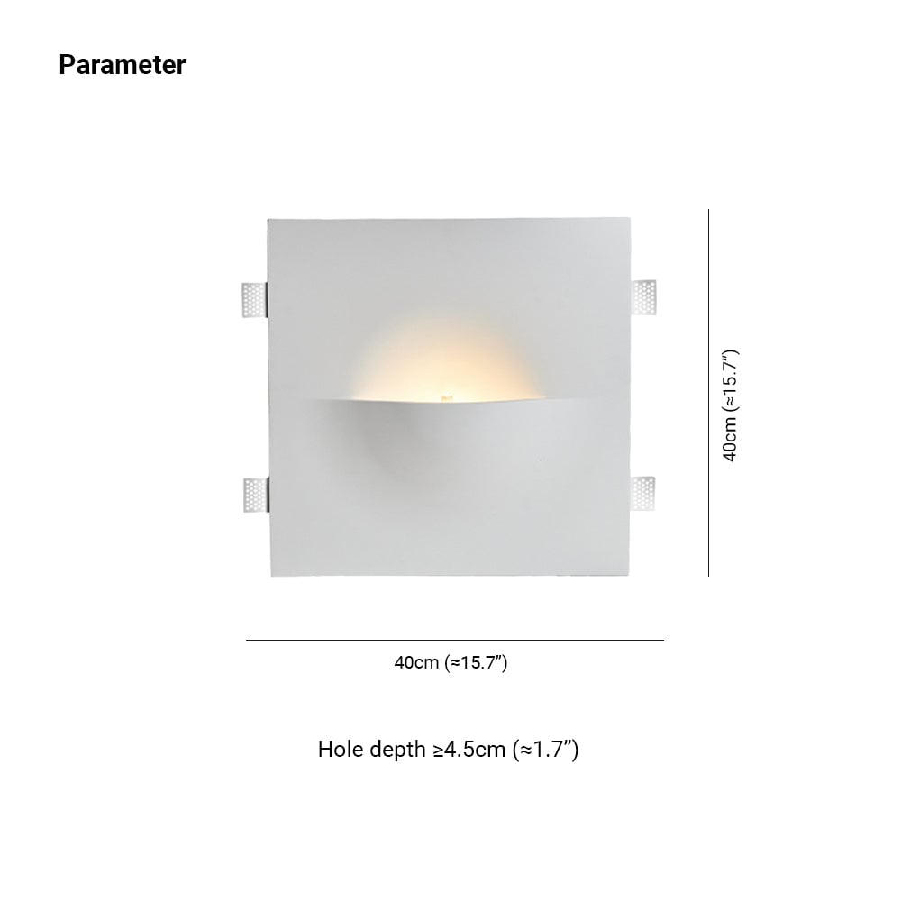Elif Recessed Wandlampe, 4 Stile - Cueteks
