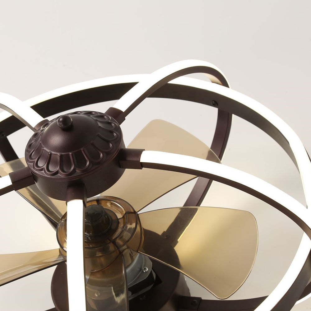 Lacey Deckenventilator mit Beleuchtung, Aluminium & Metall, ∅50CM - Cueteks