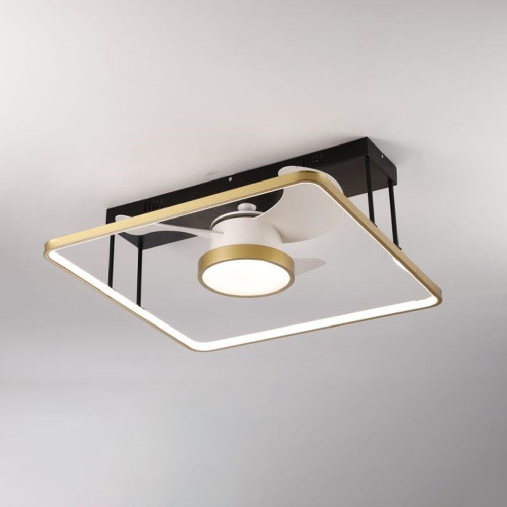Kelley Deckenventilator mit Beleuchtung Gold, 3 Stile, ∅45/62/110CM - Cueteks