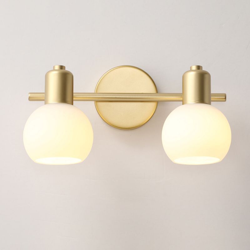 Valentina Gold Spiegelfront Waschtisch-Wandleuchte, 1/2/3-flammig - Cueteks