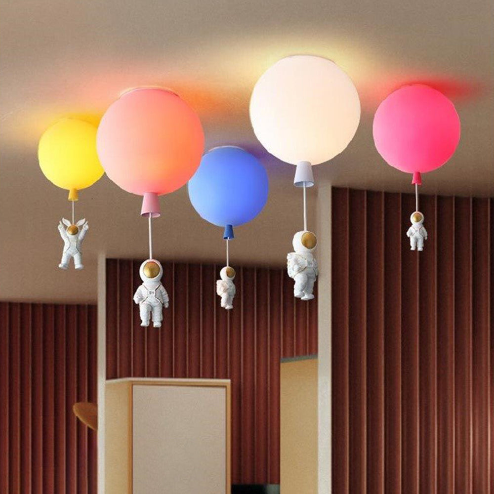 Fateh Astronaut Balloon Flush Mount Deckenleuchte 8 Farben, ∅25/30/35cm - Cueteks