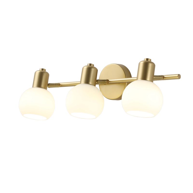 Valentina Gold Spiegelfront Waschtisch-Wandleuchte, 1/2/3-flammig - Cueteks