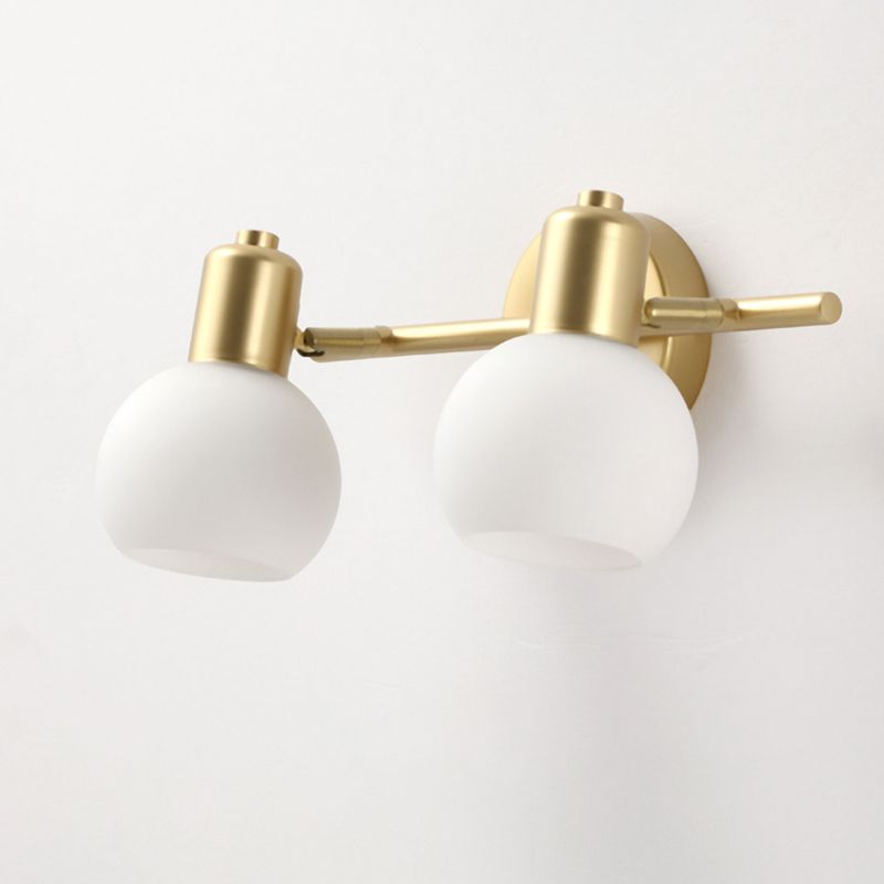 Valentina Gold Spiegelfront Waschtisch-Wandleuchte, 1/2/3-flammig - Cueteks