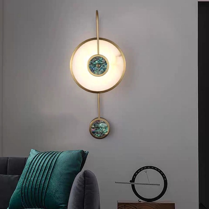 Alessio Modern Wandleuchte Acryl & Metall für Schlafzimmer - Cueteks