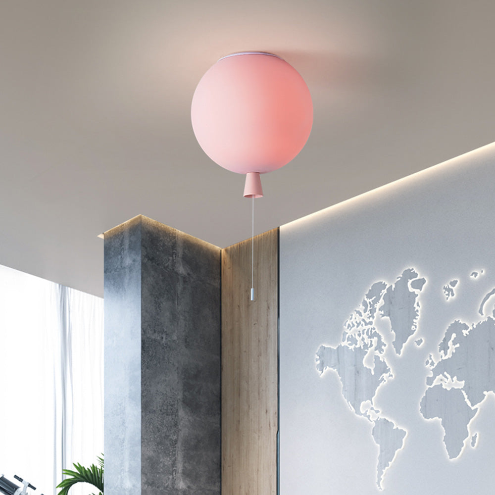 Fateh Matted Ballon Flush Mount Deckenleuchte 5 Farbe, ∅20/25/30 /35CM - Cueteks