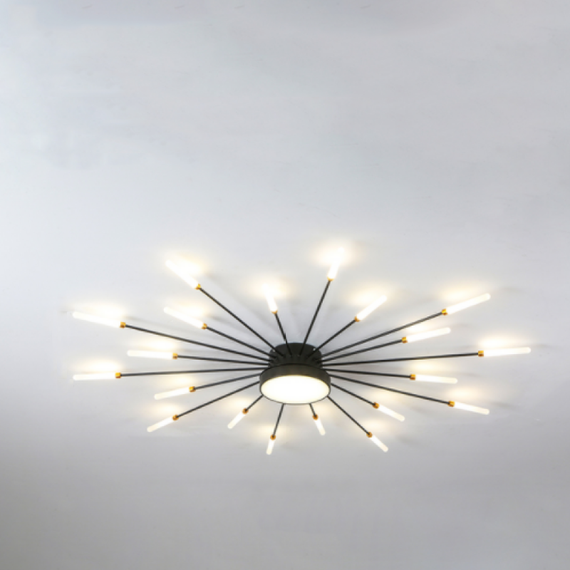 Moderne LED Deckenleuchte aus Metall Dauerhaft für Wohnzimmer - Cueteks