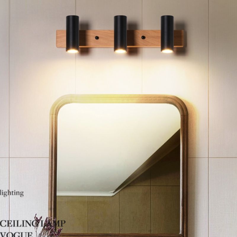 Ozawa Drehbar Spiegelfront Wandleuchte Strahler, 2 Farben, 3/4-flammig, 56/75CM Lang - Cueteks