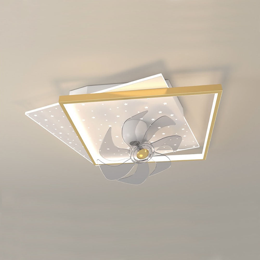 Kelley Deckenventilator mit Beleuchtung, 4 Stile, ∅50/90CM - Cueteks