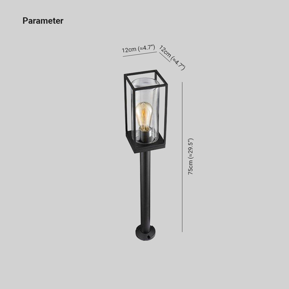 Pena Außen-Pollerleuchte Solar, Aluminium & Glas, 75CM Lang - Cueteks