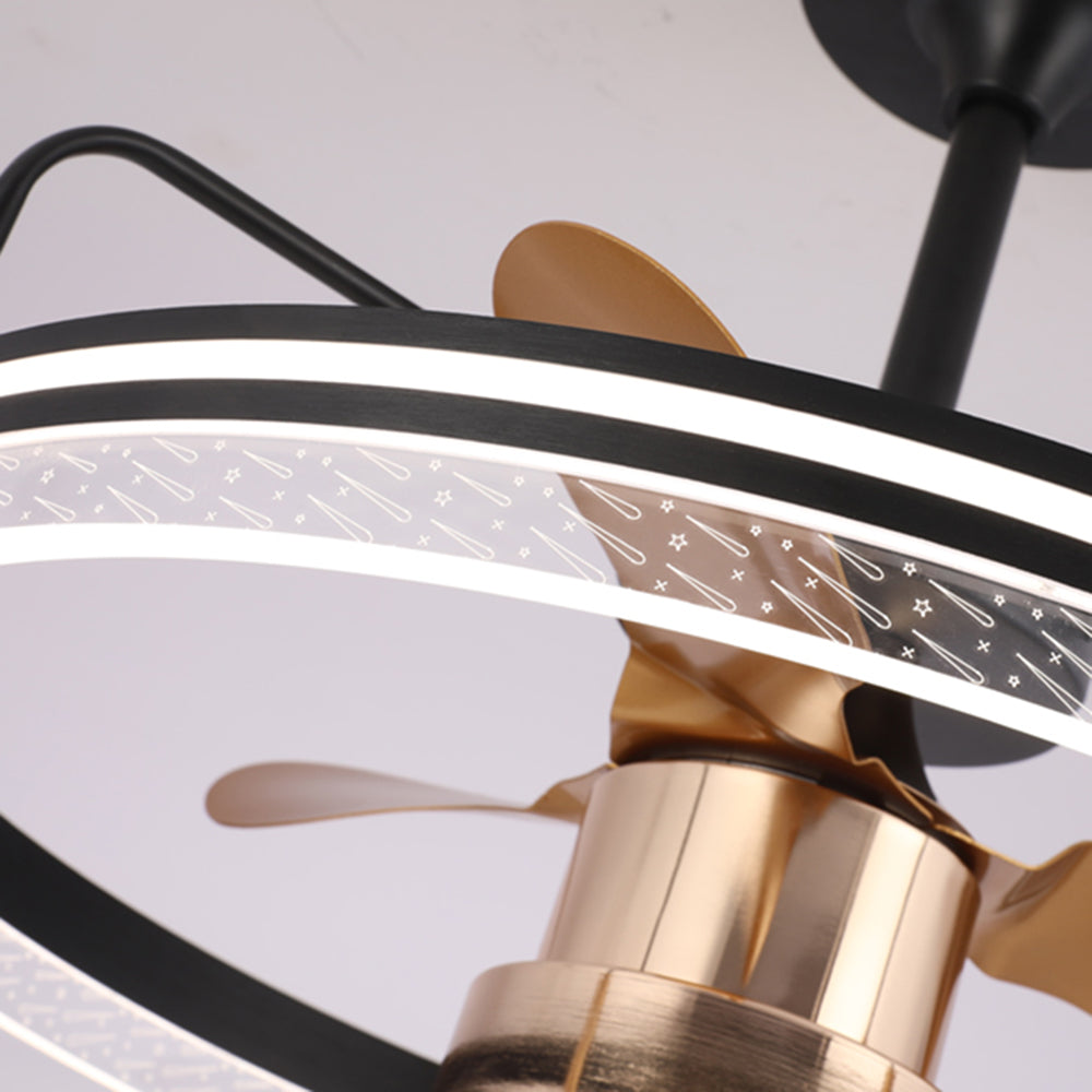 Kelley Deckenventilator mit Beleuchtung Aluminium & Metall, ∅60cm - Cueteks