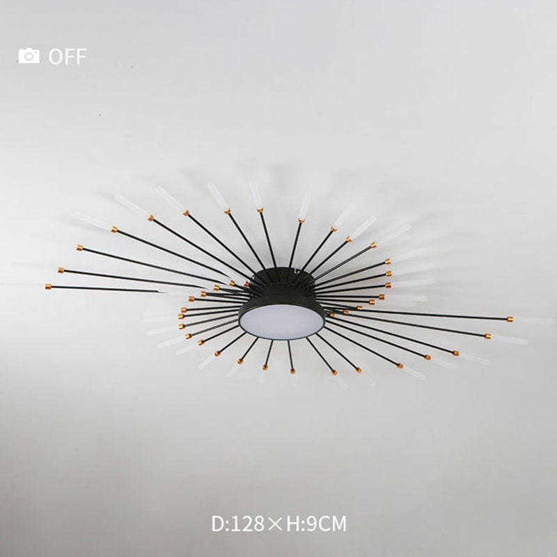 Moderne LED Deckenleuchte aus Metall Dauerhaft für Wohnzimmer - Cueteks