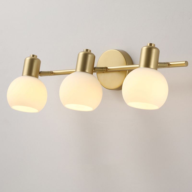 Valentina Gold Spiegelfront Waschtisch-Wandleuchte, 1/2/3-flammig - Cueteks