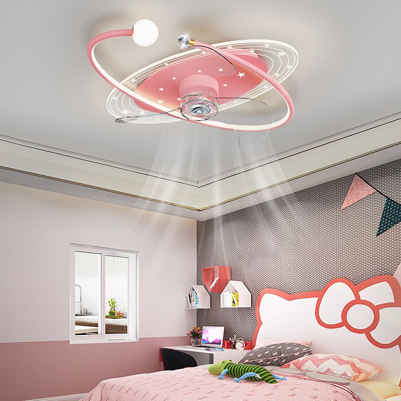 Madina Sternenklar Deckenventilator mit Beleuchtung, 3 Farben, 3/5 flammig, ∅52CM - Cueteks