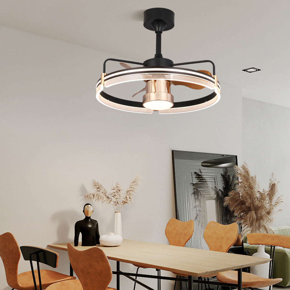 Kelley Deckenventilator mit Beleuchtung Aluminium & Metall, ∅60cm - Cueteks