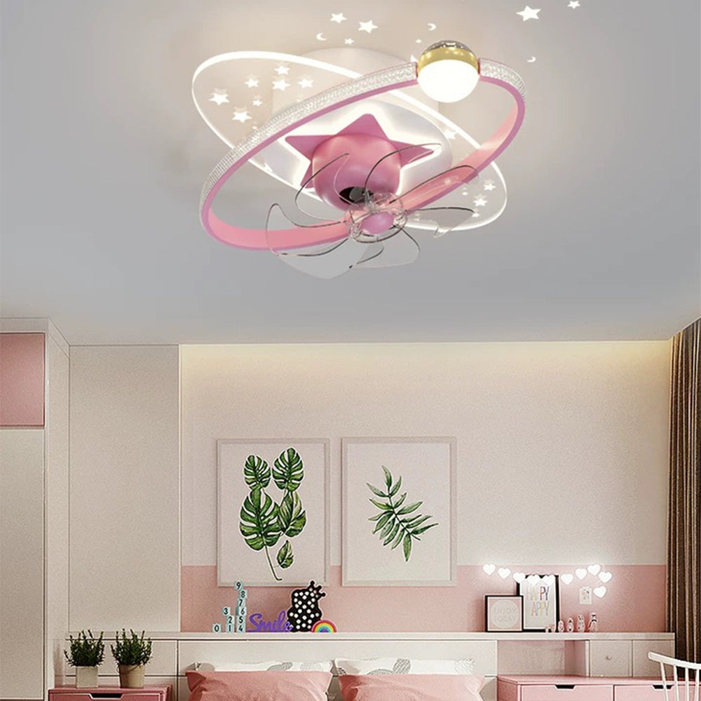 Minori Deckenventilator mit Beleuchtung, 4 Farben, ∅55CM - Cueteks
