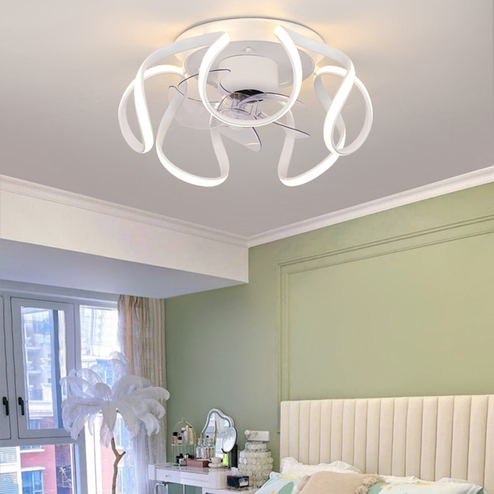 Lacey Basis Deckenventilator mit Beleuchtung, 3 Farben, ∅50CM - Cueteks