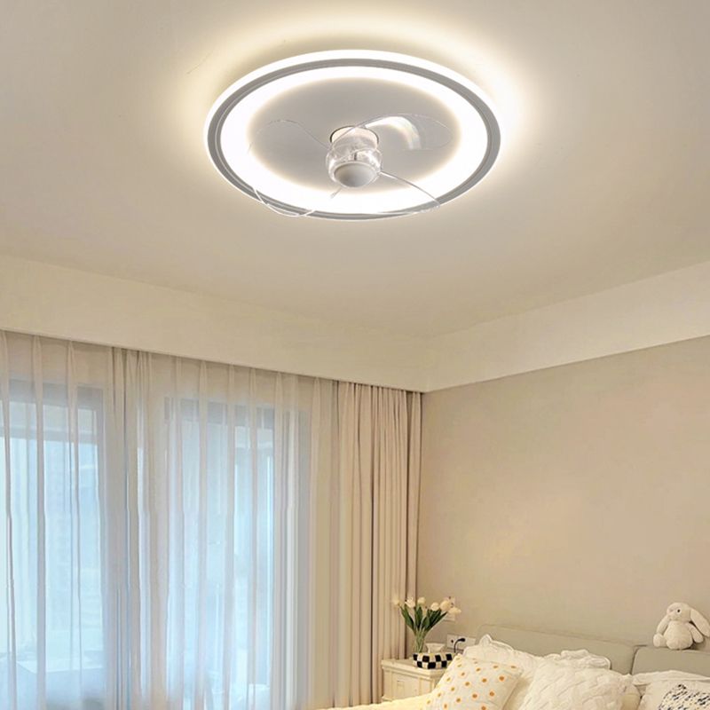 Edge Deckenventilator mit Beleuchtung Ring Weiß, ∅40/50CM - Cueteks