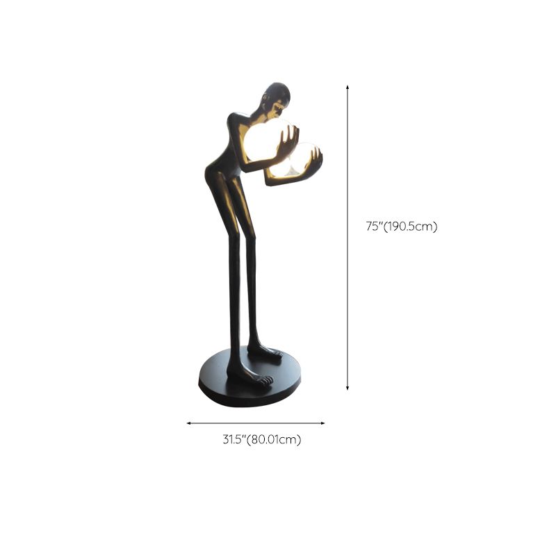 Salgado Mensch Ball Inhaber Stehleuchte, 4/6-flammig, 180/190CM Lang - Cueteks