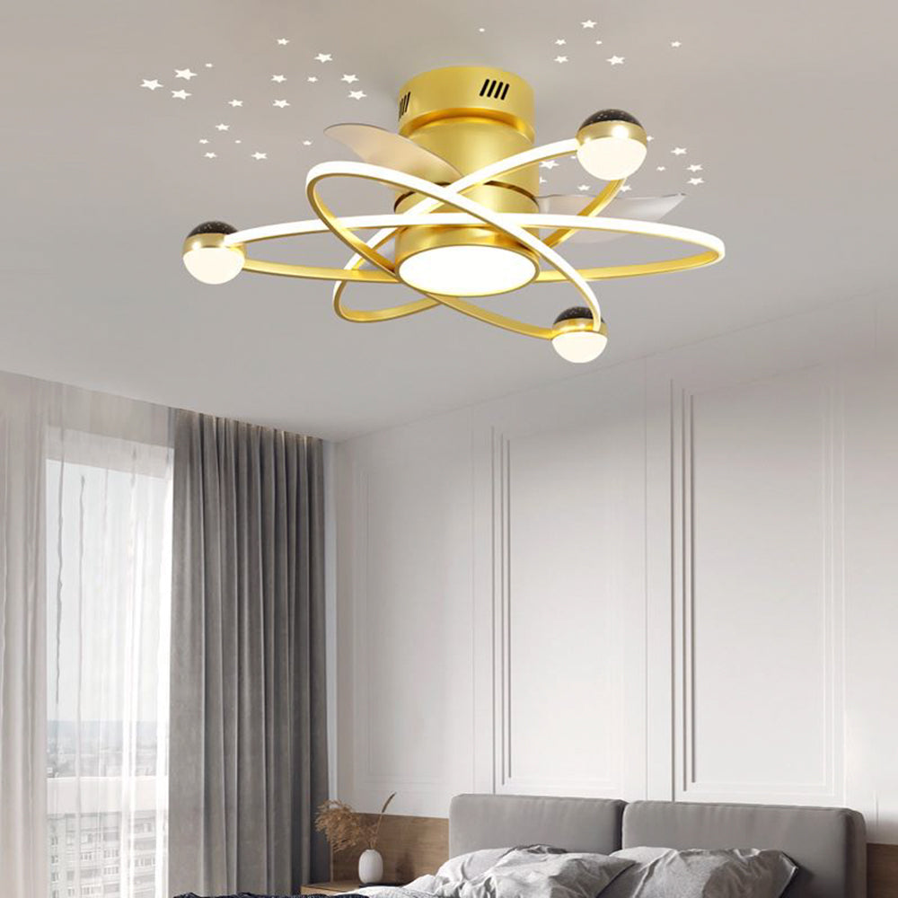 Kelley Deckenventilator mit Beleuchtung, 3 Farben, ∅65CM - Cueteks