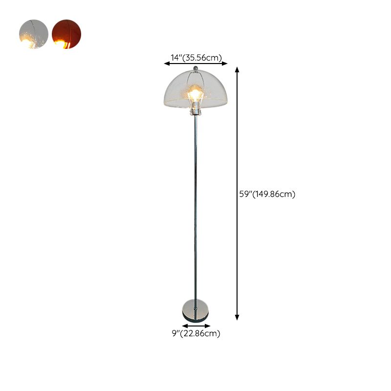 Levy Durchsichtig Glas Stehleuchte, 2 Farben, 150CM Lang - Cueteks