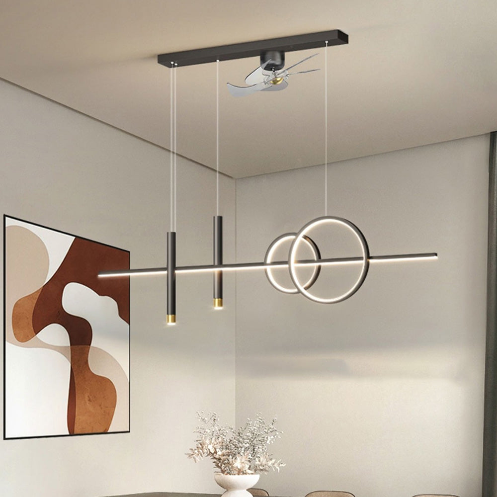 Madina Deckenventilator mit Beleuchtung 6 Stile, ∅100CM - Cueteks
