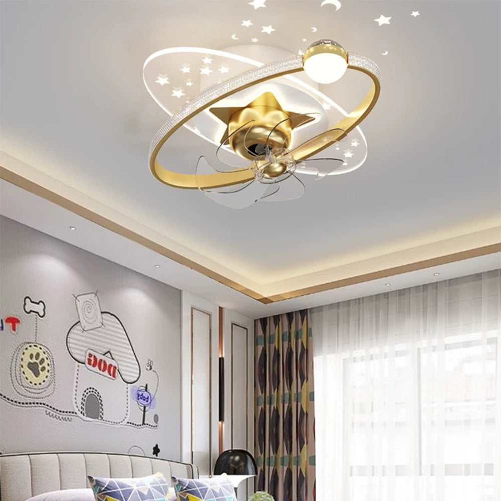 Minori Deckenventilator mit Beleuchtung, 4 Farben, ∅55CM - Cueteks