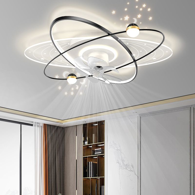 Madina Sternenklar Deckenventilator mit Beleuchtung, 4 Stile, ∅ 50CM/100CM - Cueteks