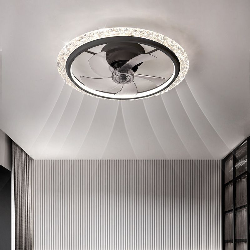 Kirsten Deckenventilator mit Beleuchtung, 2 Farben, 2-flammig, ∅51CM/61CM - Cueteks