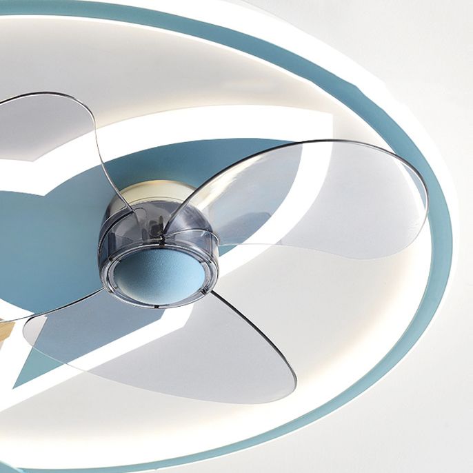 Minori Deckenventilator mit Beleuchtung Raketen-Form, 5 Farben, 2-flammig, ∅46CM/55CM - Cueteks