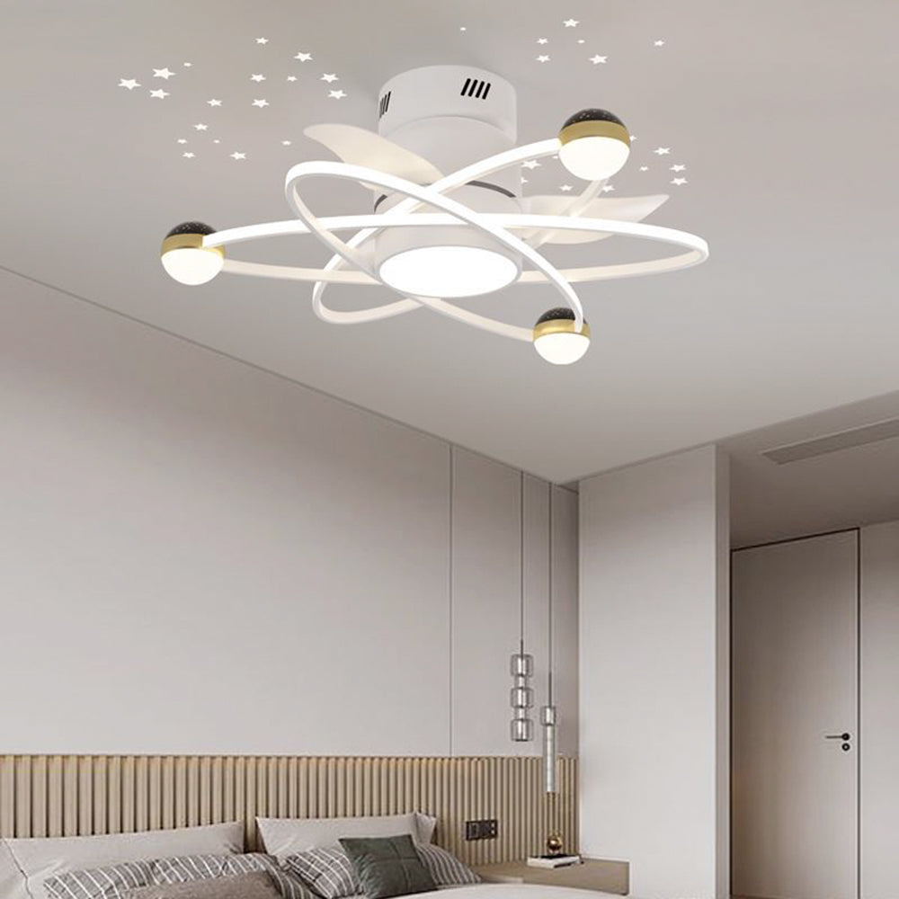 Kelley Deckenventilator mit Beleuchtung, 3 Farben, ∅65CM - Cueteks