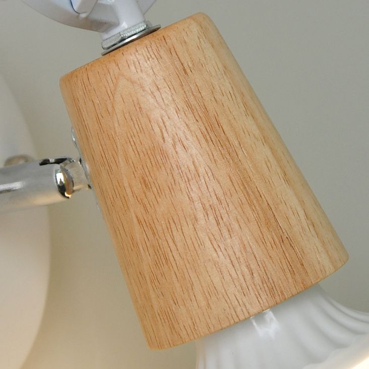 Ozawa Hirsche Spiegelfront Waschtisch-Wandleuchte, Metall & Holz, 2 Farben - Cueteks