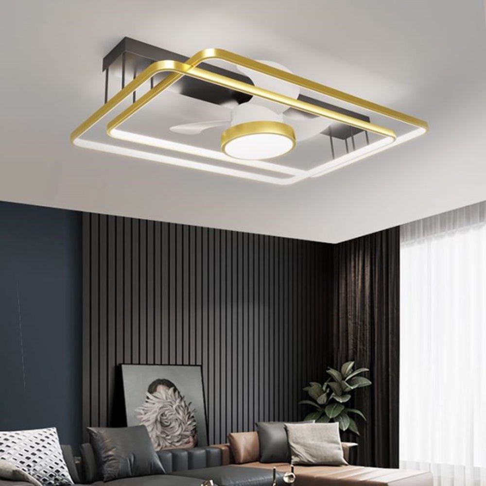 Kelley Deckenventilator mit Beleuchtung Gold, 3 Stile, ∅45/62/110CM - Cueteks