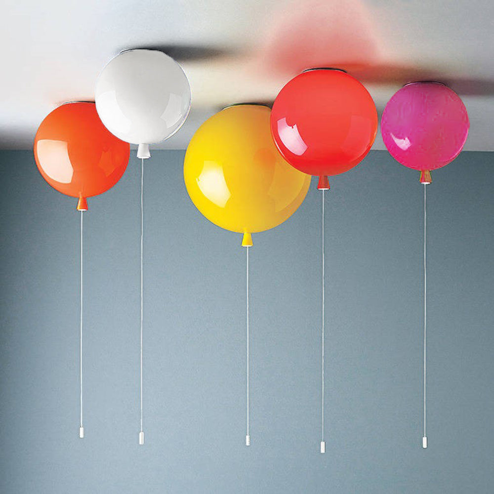 Fateh Ballon Flush Mount Deckenleuchte 5 Farbe, ∅20/25/30/35cm - Cueteks