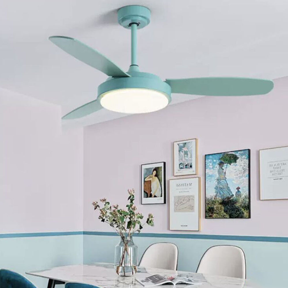 Haydn Deckenventilator mit Beleuchtung 3-Blatt,3 Farben, ∅92/106/132/152CM - Cueteks