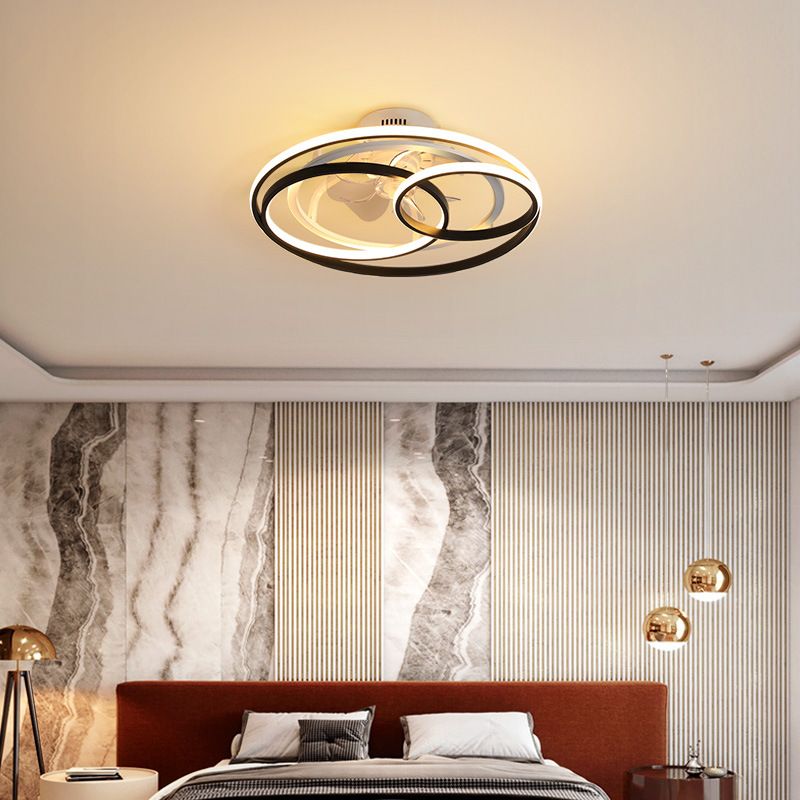 Arisha Deckenventilator mit Beleuchtung 4-Ring, ∅55/60CM - Cueteks
