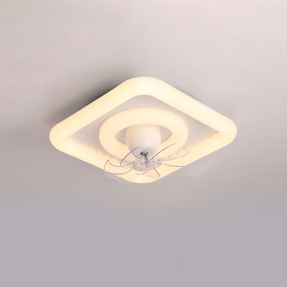 Minori Deckenventilator mit Beleuchtung Weiß, 4 Stile, ∅48/50CM - Cueteks