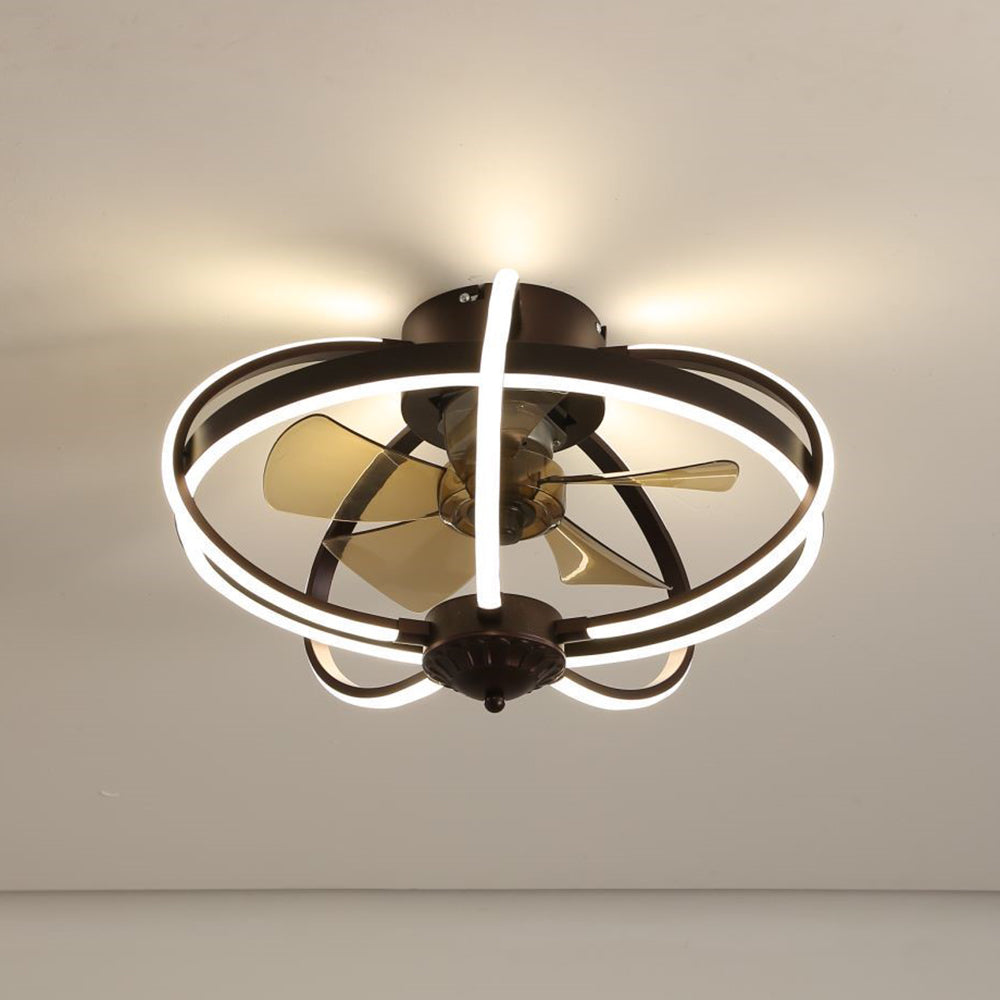 Lacey Deckenventilator mit Beleuchtung, Aluminium & Metall, ∅50CM - Cueteks
