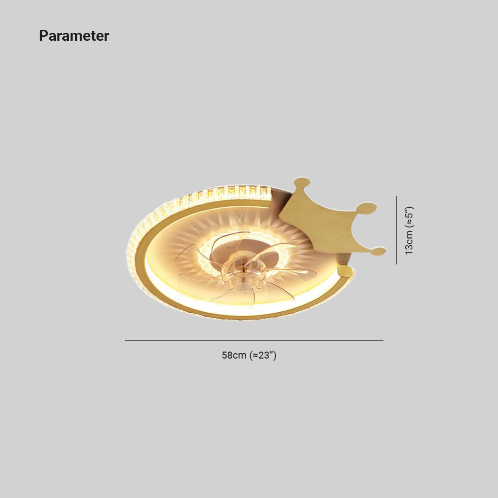 Kirsten Deckenventilator mit Beleuchtung, 12 Stile, ∅50CM/58CM/56CM/70CM - Cueteks
