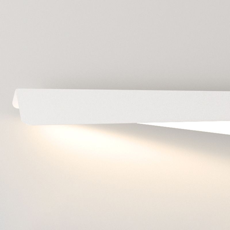 Leigh Spiegelfront Wandleuchte Falten, Weiß, 71CM/91CM/122CM Lang - Cueteks