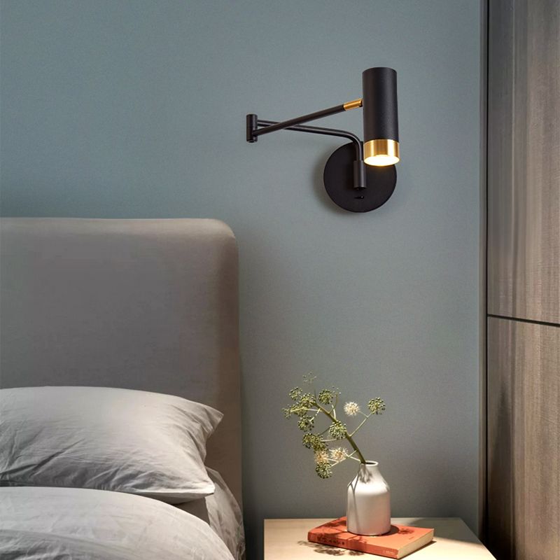 Cooley Wandleuchte mit verstellbarem Arm, Metall, 2 Farben - Cueteks