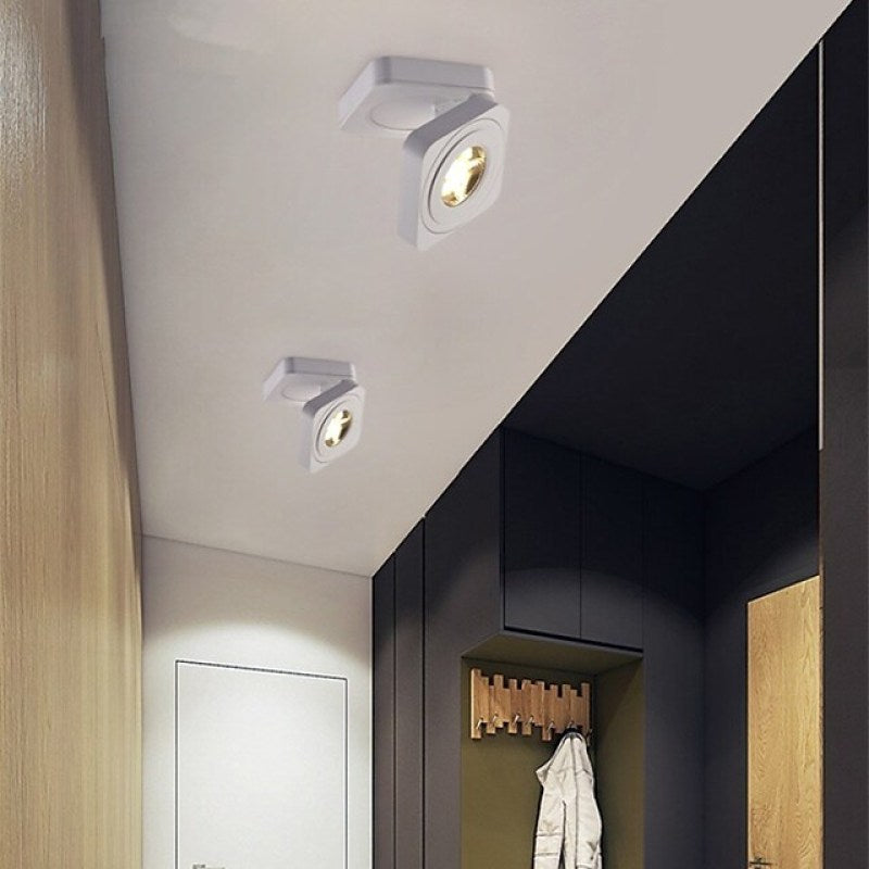 Einfaches modernes Licht Luxuriöse quadratische kreative verstellbare Lesewandlampe Deckenlampe - Cueteks