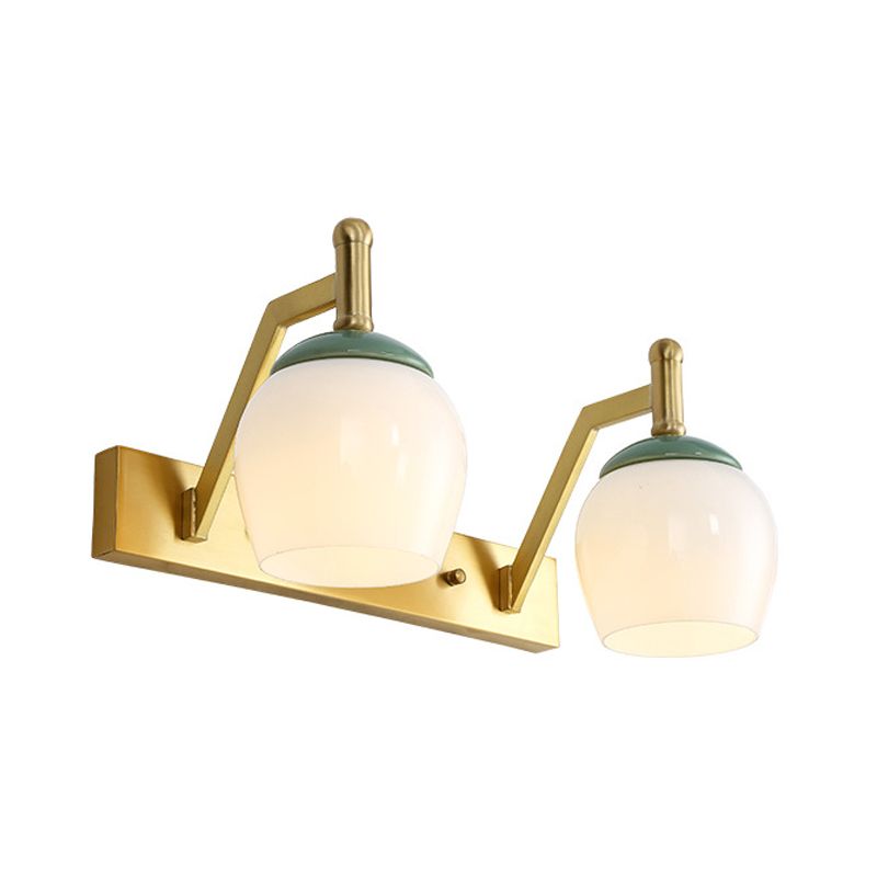 Lottie Spiegelfront Wandleuchte Kuppel, 2/3-flammig - Cueteks
