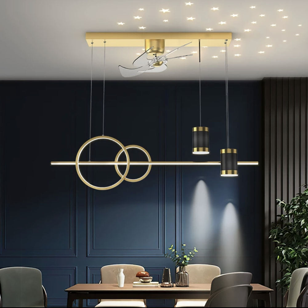 Madina Deckenventilator mit Beleuchtung 6 Stile, ∅100CM - Cueteks