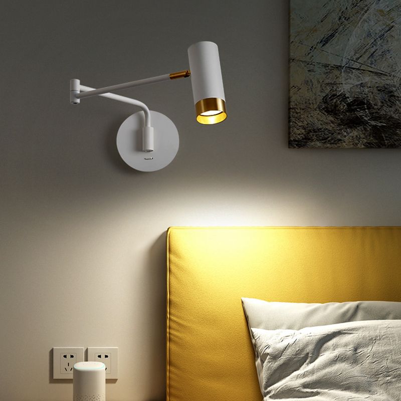Cooley Wandleuchte mit verstellbarem Arm, Metall, 2 Farben - Cueteks