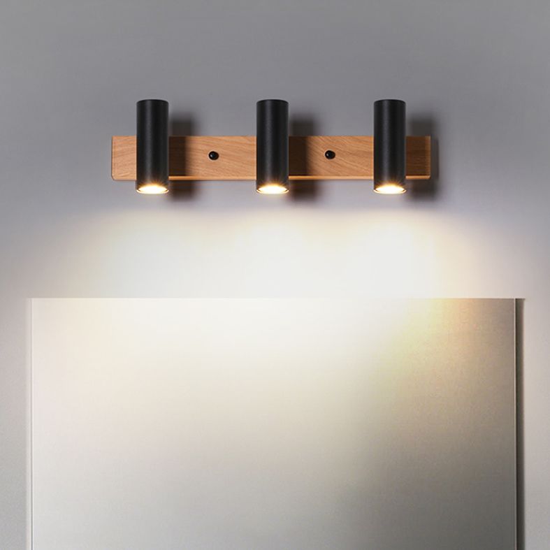 Ozawa Drehbar Spiegelfront Wandleuchte Strahler, 2 Farben, 3/4-flammig, 56/75CM Lang - Cueteks
